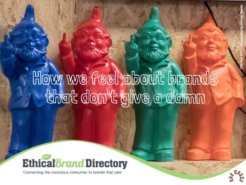 Time to vote with out wallets and purses! Gnomes with middle finger up to brands that don't give a damn Location: BDC Works who are the venue sponsors