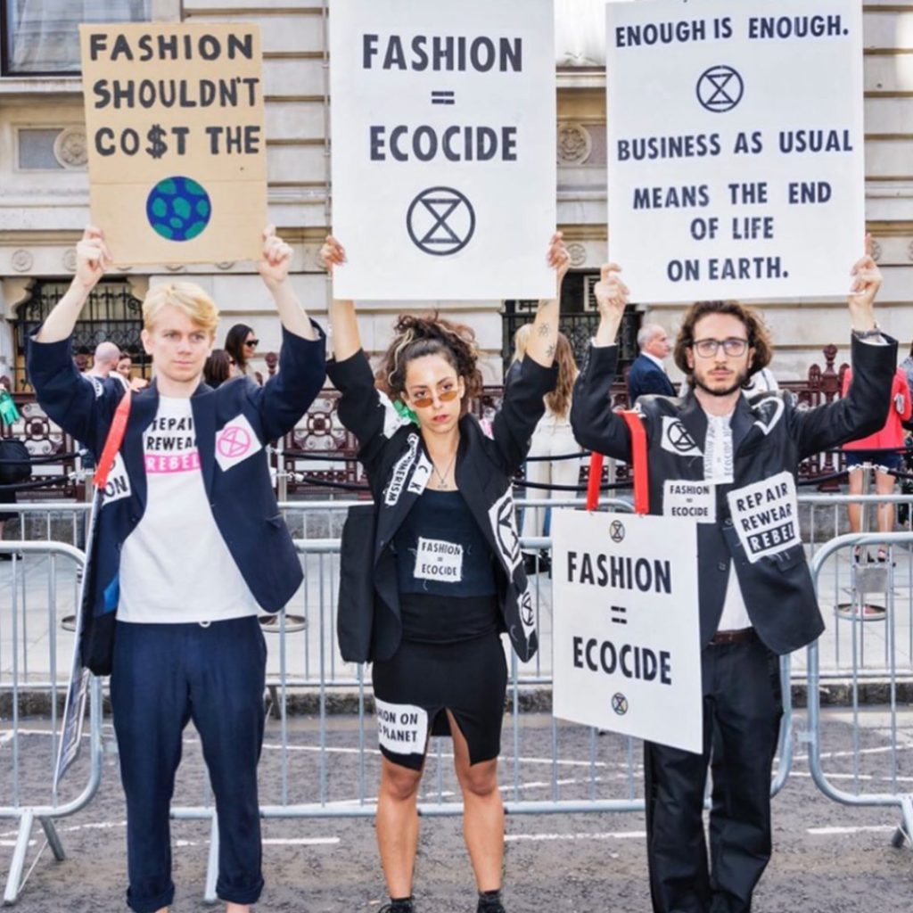 Roberta Style Lee Blog | Extinction Rebellion Protestors | Fashion and Ecocide