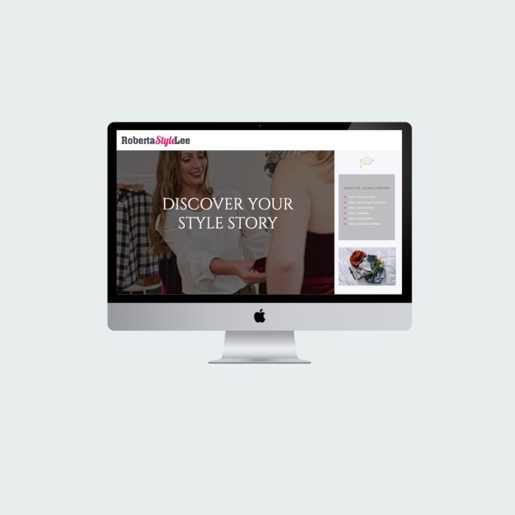 Roberta Style Lee | Create Your Own Personal Style | Styling Course | iMac icon