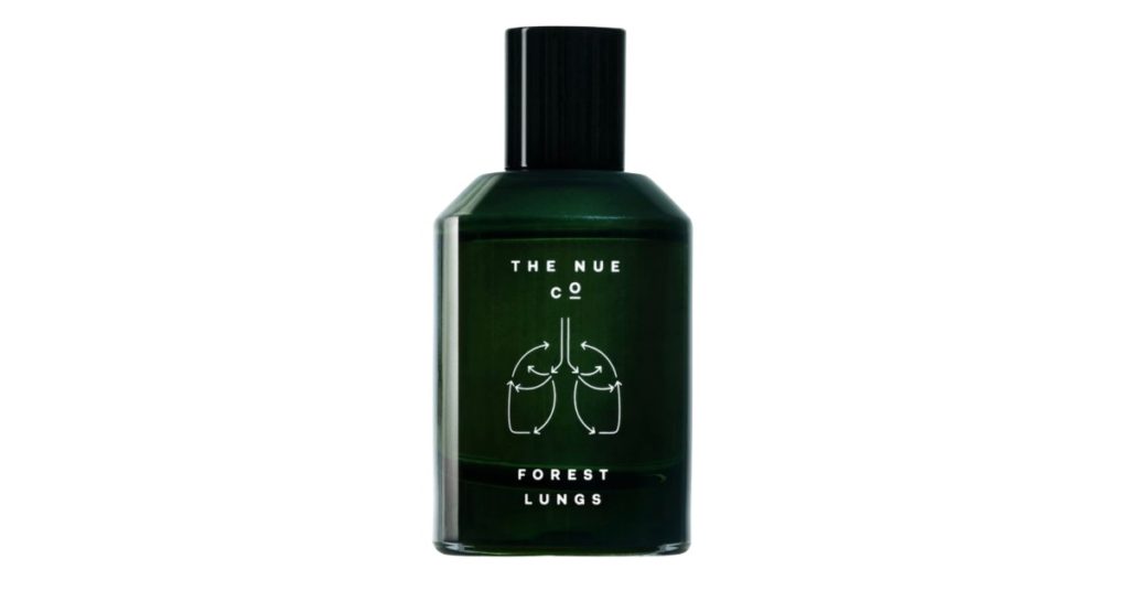 Forest Lungs Green Bottle of Sustainable all natural perfume 