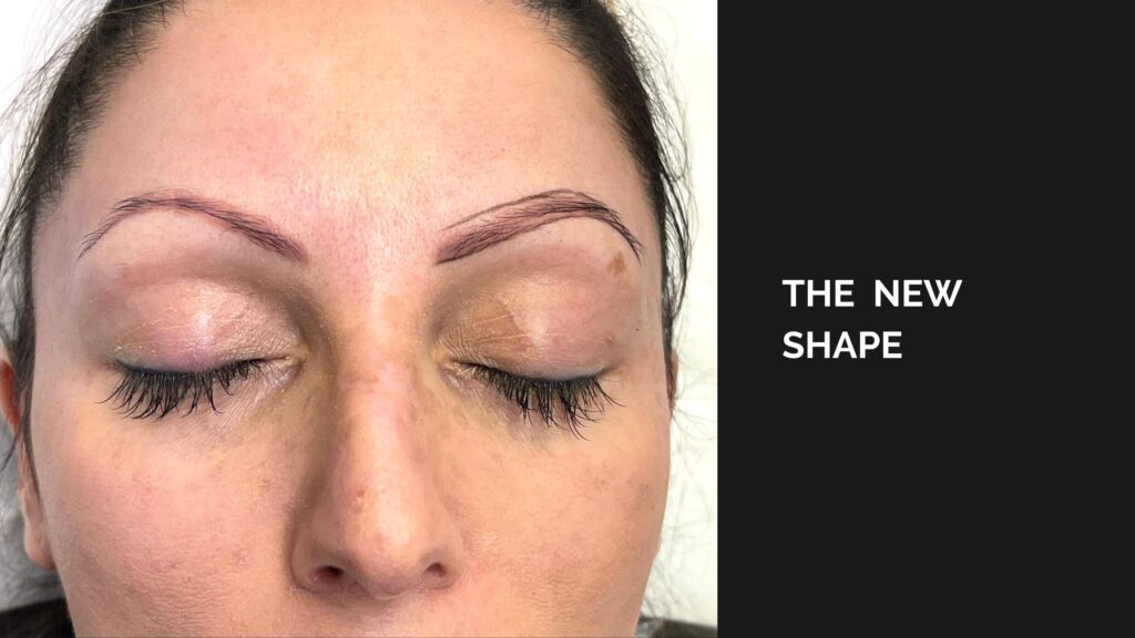 Semi-permanent eyebrows (microblading) New Brow shape outline