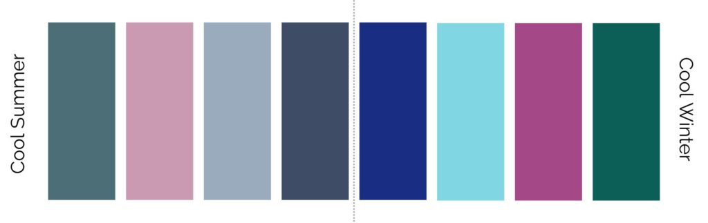 Understanding the 12 seasons in colour analysis: Cool colours 
