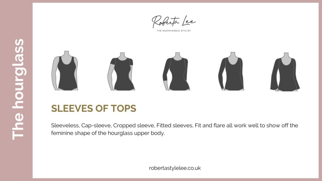 Best style of sleeves for the hourglass body shape 