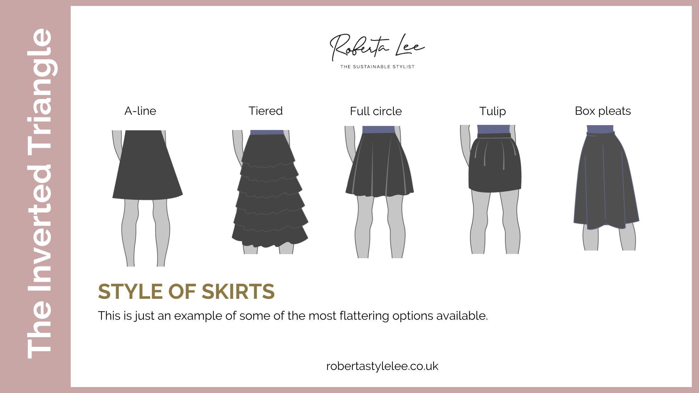 Inverted Triangle Body Shape Guide | Roberta Lee - The Sustainable Stylist
