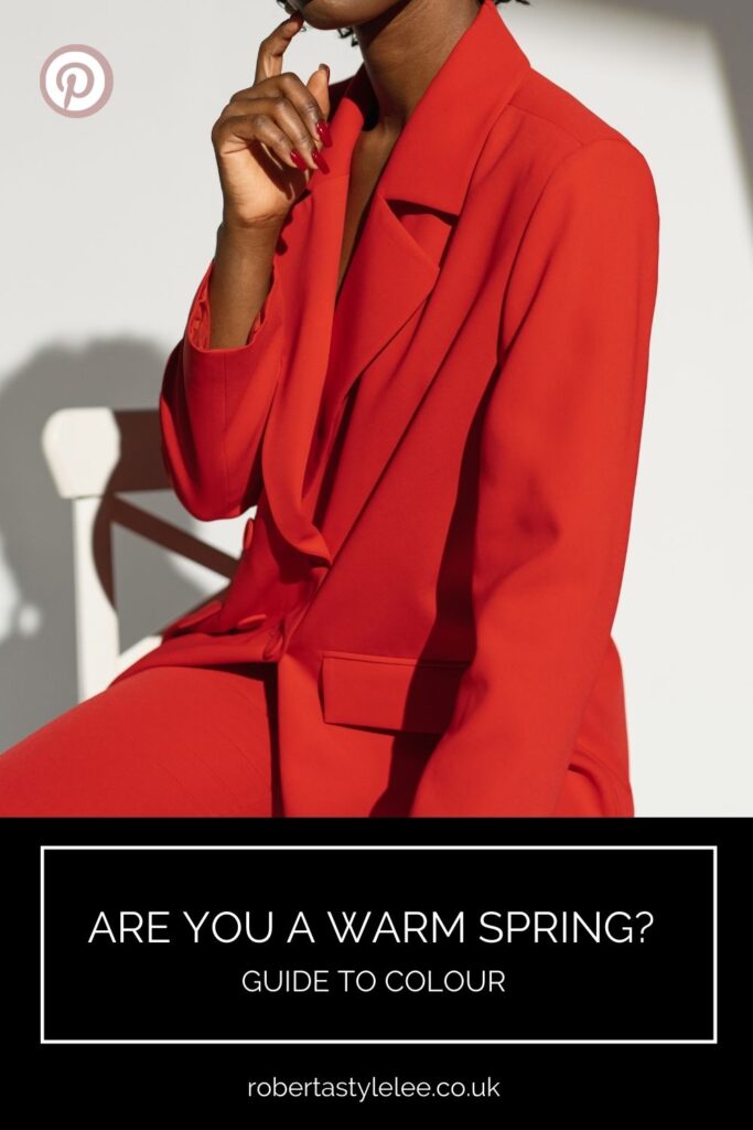 Warm Spring Colour Outfit / Orange Red Suit 