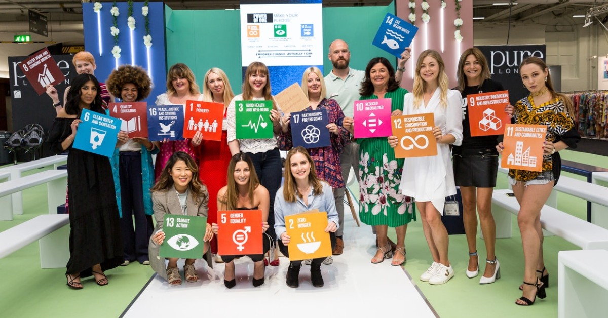Ethical Brand Directory and Pure London SDG stage