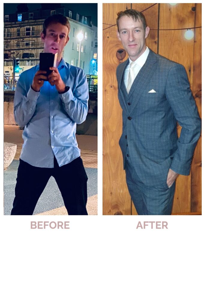 Styling for Men, before and after | Personal Stylist London