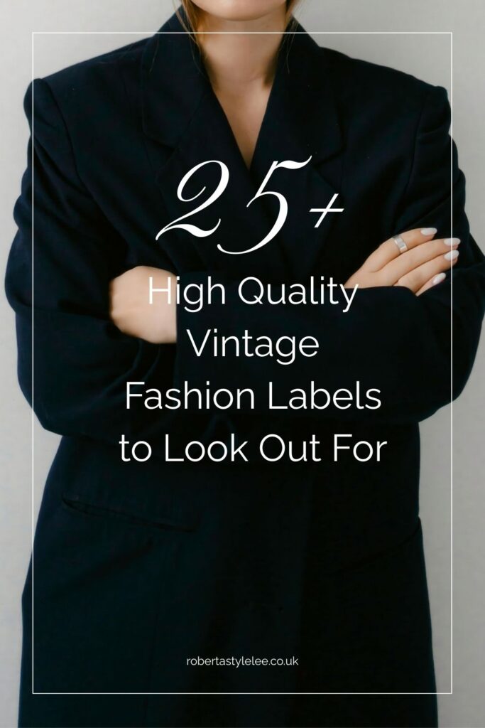 Woman wearing high quality vintage fashion blazer