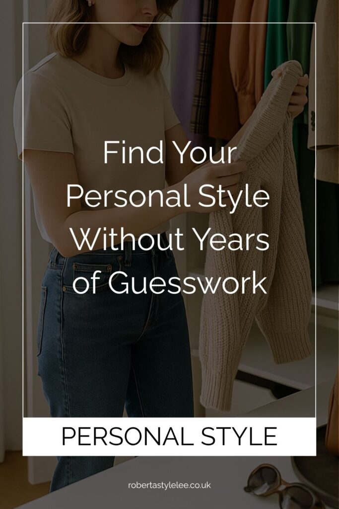 How to find your personal style without years of guesswork | Woman sorting her wardrobe unsure about her clothes and what they say about her