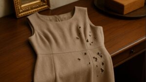 Moth damage in your designer clothes