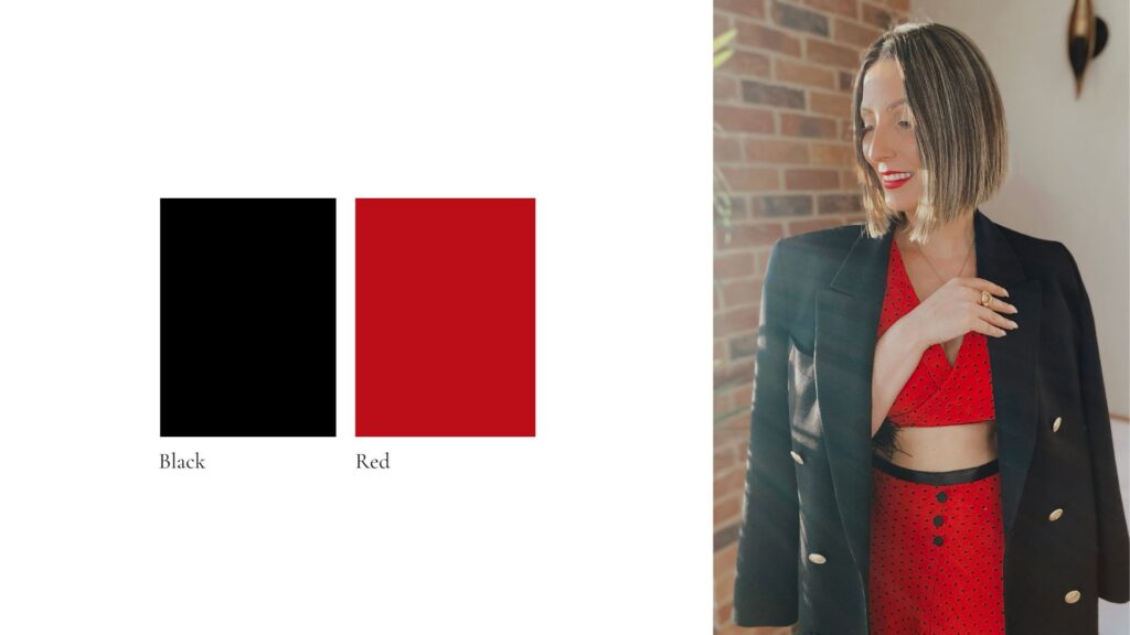 Colour Vs Emotion - wearing Red & black